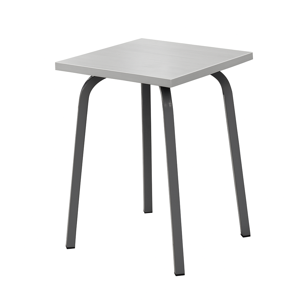 Табуретка на металевому каркасі (квадратна труба), ЛЕЛЕКА, 310х310х440 мм.